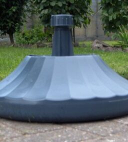 Parasolvoet kunststof grijs